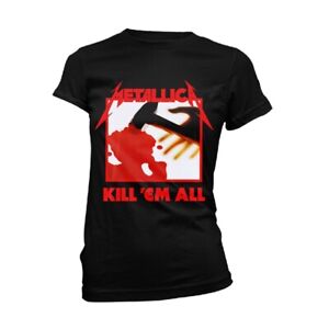 Ladies Metallica Kill Em All Tracks (Black) lizenziert T-Shirt Damen