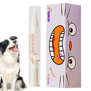 Pet Toothbrush Pen, Dog Teeth Cleaning Pen, Cat/Dog Tartar Remover for Teeth 5ml - Picture 1 of 12