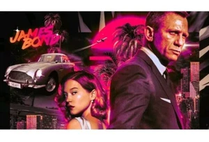 007 "Spectre" James Bond Theatrical Film Poster Fine Art Postcard 2016 - Picture 1 of 4