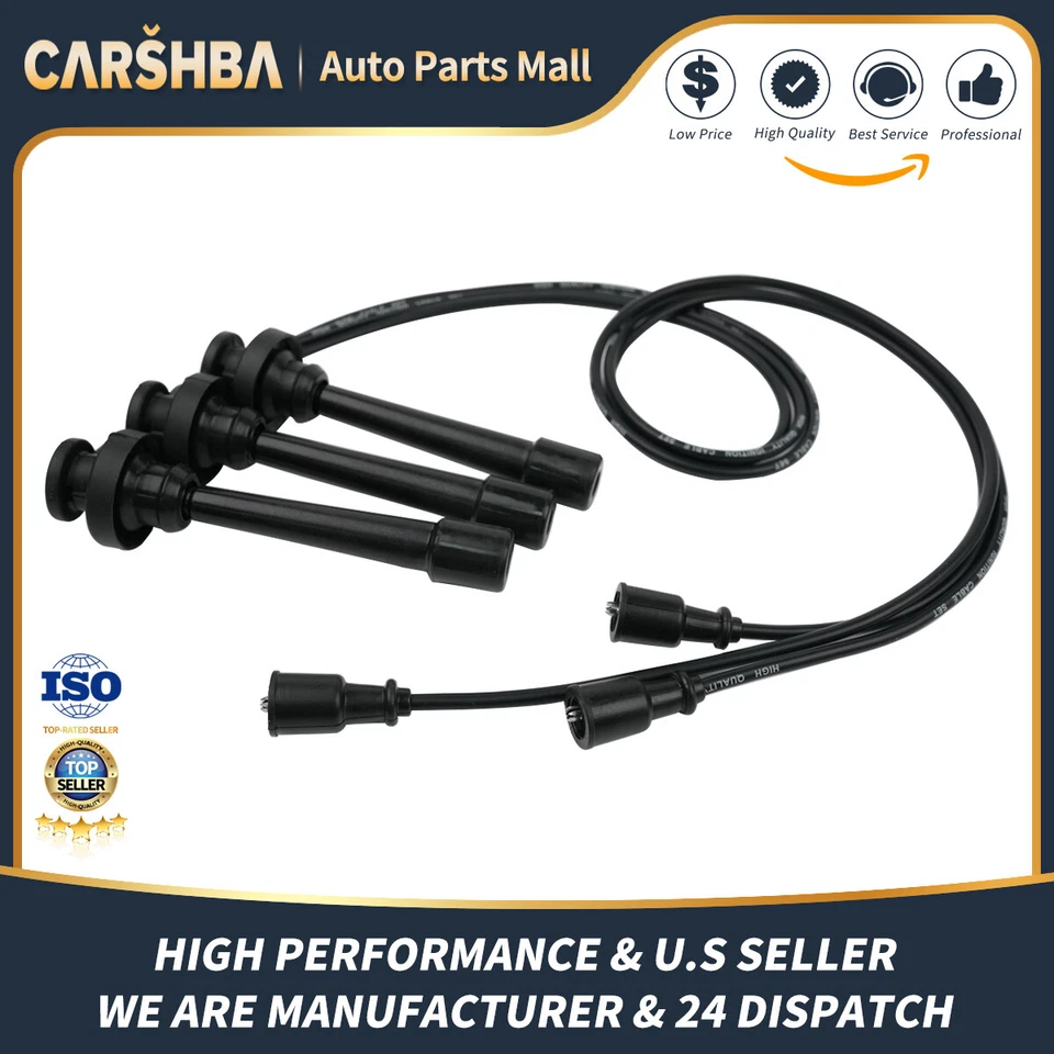 3x New Spark Plug Wire Set for Mitsubishi Montero 2003 2004 2005 2006 V6 3.8L	 Foto 1 de 4