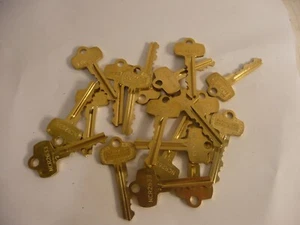 * NEU POSTEN VON 19 ECHTEN BESTEN J DUPLIKATEN VERBOTEN AUSSEHEN GLEICH SCHLÜSSELROHLINGE NCR2633 - Bild 1 von 5