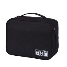 1X( Plug Organizer Storage Bag For Travel Electronic Organizer Black M4S5)9194