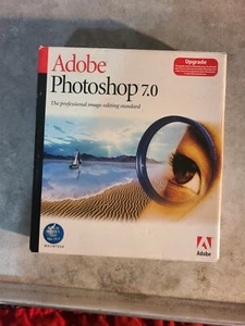 ADOBE PHOTOSHOP 7.0 UPGRADE SOFTWARE CD MACINTOSH MAC OSX SERIAL 2002 - Photo 1/3