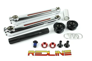 Redline Flight BMX Crank Set Chrome-Moly 175mm & Black Euro Bottom Bracket - Picture 1 of 1