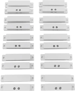 10 Sets Pack of Wired Surface Mounted Alarm Magnetic Contacts Door Window Reed S - Picture 1 of 12