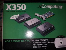 NComputing X350 3 User X-Series Desktop Virtualization Terminal Kit