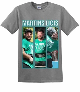 Camiseta World's Strongest Man - Martins Licis Tri-Image Gris (XL) ACLARAMIENTO - Imagen 1 de 2