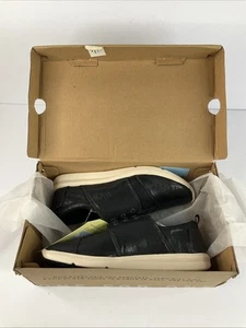 TOMS Womens Del Rey Lace Up Sneakers Shoes Casual Black Size 6W - Picture 1 of 8