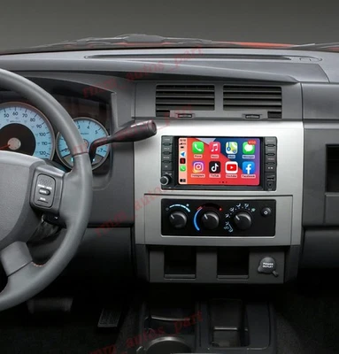 7" For Dodge Dakota 2008-2011 Carplay Stereo Radio Android 14 Navi GPS Player - Image 1 of 4