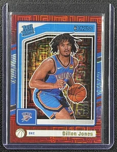 DILLON JONES 2024-25 PANINI DONRUSS #250 CHOICE RED RATED ROOKIE 1/99 THUNDER - Picture 1 of 2