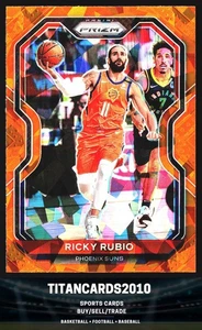 Ricky Rubio 2020-21 Panini Prizm Orange Ice Prizm Phoenix Suns #235 - Imagen 1 de 2
