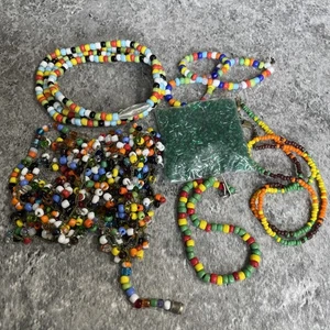 Vintage Crafting Seed Beads Parts Repair Jewelry Making Mixed Lot CRF7-19 - Picture 1 of 8