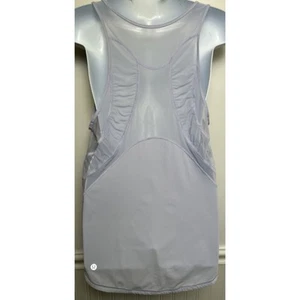 Lululemon Sculpt 2 Mesh Tank Top Size M Rounded Hem Active Top Purple - Picture 1 of 6