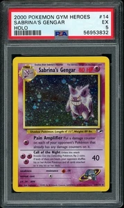 2000 Pokemon Gym Heroes Unlimited Sabrina's Gengar Holo Rare #14 PSA 5 EX - Bild 1 von 2