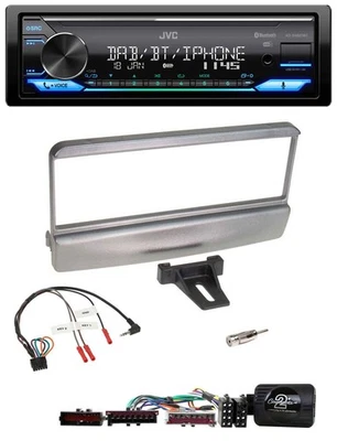 JVC Bluetooth DAB USB Lenkrad Autoradio für Ford Escort Focus silber - Bild 1 von 4