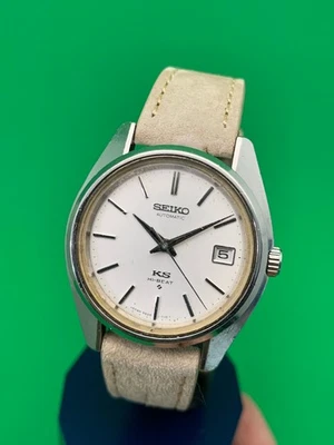 KS KING SEIKO Hi-Beat 5626-7000 Automatic New Band From Japan October 1969 - Immagine 1 di 4