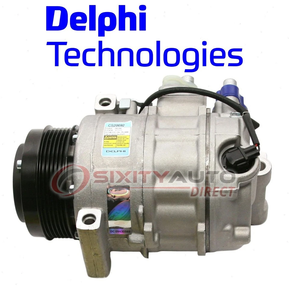 Delphi AC Compressor for 2003-2006 Mercedes-Benz S430 4.3L V8 Heating Air ow Foto 1 de 4