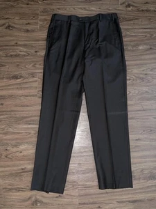 Zanella Anzughose Herren 35 schwarz Devon 100 % Wolle Bundfaltenhose Made in Italy - Bild 1 von 7