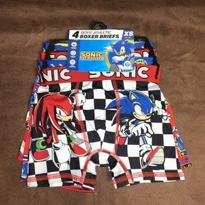 Sonic the Hedgehog Boy's Boxer Brief Underwear, 4-Pack, Sizes XS (4-5) - Picture 1 of 6