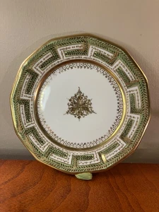 ANTIKER NIPPON GOLD VERKRUSTETER PERLEN MORIAGE SALATTELLER 7-5/8" - Bild 1 von 6