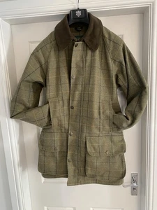 Alan Paine Rutland Men's Tweed Jacket Dark Moss Waterproof Shooting coat - Picture 1 of 4