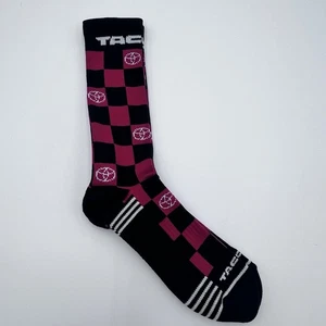 Toyota Tacoma Socks Adult One Size Mens Womens Checker Black/Red - Picture 1 of 6