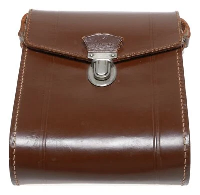 beautiful tan vintage film camera antique leather case and strap - Image 1 of 4