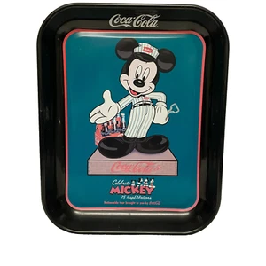 Coca-Cola Disney 75th InspEARations Years of Mickey Mouse Blech Tablett 2004 - Bild 1 von 7