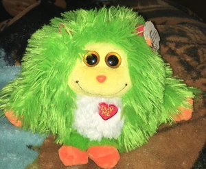 Ty Beanie Ballz Monstaz Maxine grünes Monster Plüschtier Stofftier 2011 6 Zoll Luv Me - Bild 1 von 5
