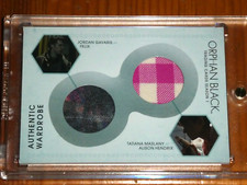 2016 ORPHAN BLACK Season 1 DUAL WARDROBE / COSTUME CARD Tatiana Maslany DM2