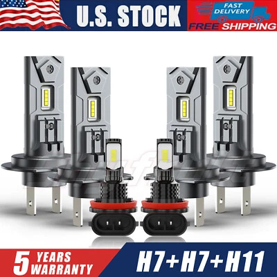 适用于路虎 Discovery 2003 - 2004 Led 车头灯高低雾灯泡 6000K — 第 1/4 张图片