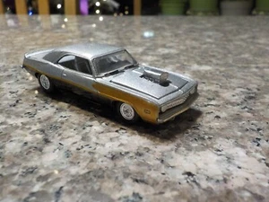 RACING CHAMPIONS 1/64 1969 CHEVROLET CAMARO SS PRO STREET SILVER /GRAY  INTERIOR - Picture 1 of 2