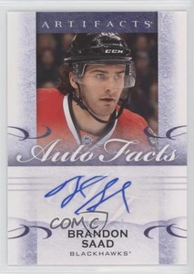 2014-15 Upper Deck Artifacts Autofacts Brandon Saad #A-SA Auto