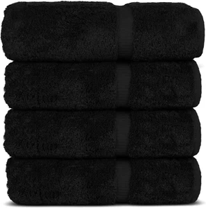 100% Cotton Premium Turkish Towels for Bathroom | 16'' X 30'' (4-Piece Hand Towe - Picture 1 of 26