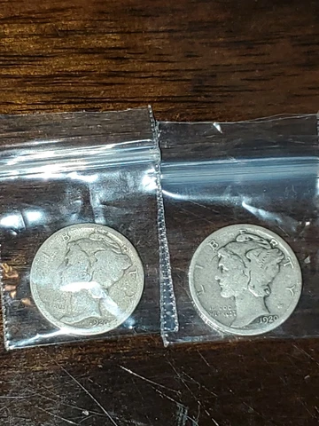 Semi Key 1920 D 1920 S Mercury Dimes 2 Great Coins Cover