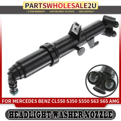 Headlight Washer Nozzle for Mercedes Benz W216 W221 CL550 S350 S550 2218601447 - Image 1 of 4