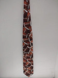 Rare Collectible Ralph Marlin Just Balls - Football Neck Tie Necktie 58" x 3.75" - Picture 1 of 5