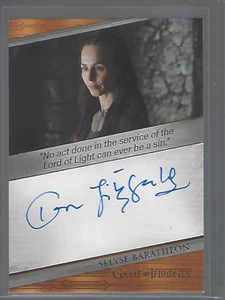 Game of Thrones Legends of the Realm Tara Fitzgerald (Quotable) Autograph - Bild 1 von 1
