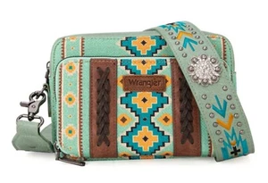 Wrangler Aztec Printed Crossbody Purse - Picture 1 of 20