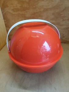 Mid Century Vintage Red Ingrid Party Ball Nested Rainbow Picnic Complete 6pc Set - Picture 1 of 23