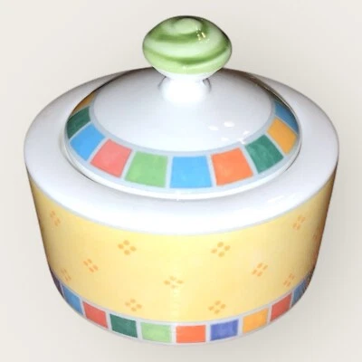 Zuccheriera e coperchio Villeroy & Boch Twist-Alea Limone usata pochissimo ottima - Immagine 1 di 4