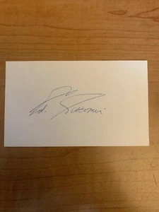 ED GIACOMIN - HOCKEY - AUTHENTIC AUTOGRAPH SIGNED- B5005 - Picture 1 of 1