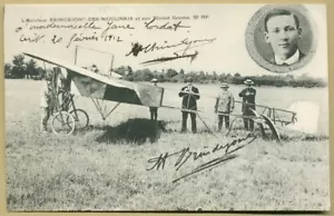 Marcel Brindejonc des Moulinais (1892-1916) - französischer Flieger - selten signiertes Foto - Bild 1 von 2