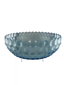 RARE 18” Bubble Blue Depression Glass Serving Punch Bowl. Ships Free!! - Picture 1 of 3