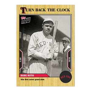 2022 Topps Now #51 Turn Back the Clock Babe Ruth 1st GS - Free Shipping Always! - Picture 1 of 2