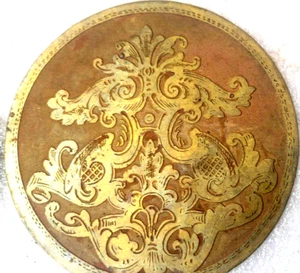 Acid Etched Dial Insert for German 1, 2, or 3 Weight Vienna Regulator - Picture 1 of 4