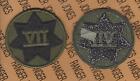 US Army 7th VII CORPS OD Green & Black BDU uniform patch m/e