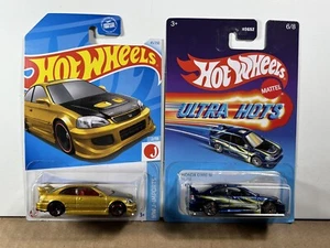 Hot Wheels Honda Civic Si Lot 2 Variations Ultra Hots/J-Imports VHTF - Picture 1 of 6