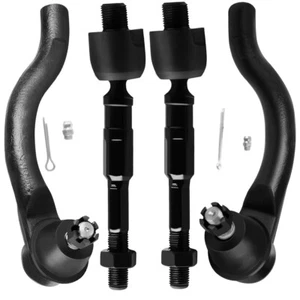 For 2006-2011 Honda Civic EV800246 4 Pcs Front Inner & Outer Tie Rod End Links - Picture 1 of 7