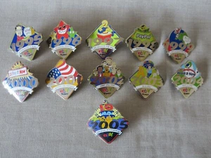 2005 eBay Live San Jose 10th Anniversary Pins 1995 to 2005 Complete Set 11 New - Picture 1 of 3